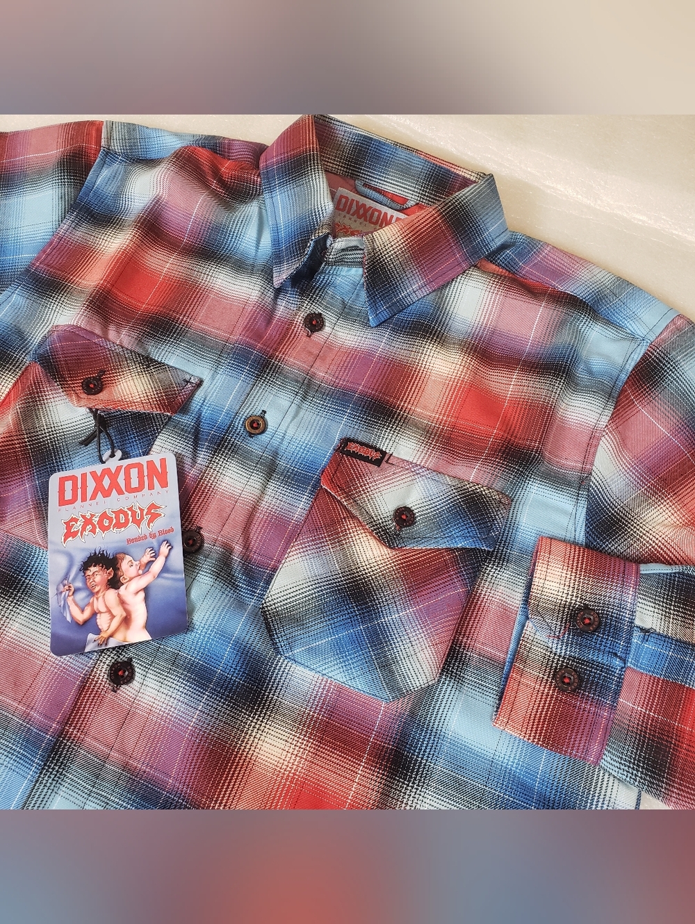 NWT DIXXON Men's Large Exodus Flannel Shirt